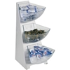 3 Tier Sachet Holder, S/S with Plastic Bowls (1Ltr) (Pack of 1) 