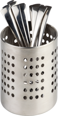 S/S Matt Finish Cutlery Basket 12cm (Pack of 1) 