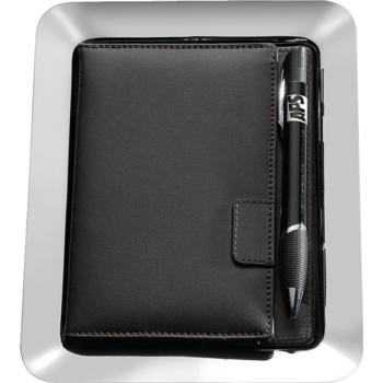 Bill Presenter Steel/Leather - Magnetic (Pack of 1) 