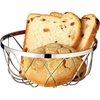 Chrome Plated Bread Basket. Stackable. (18cm) (Pack of 1) 