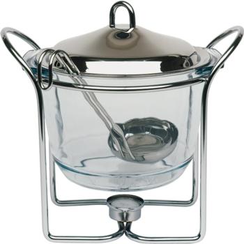 Food/Beverage Glass Hot Pot with Ladle (Pack of 1) 