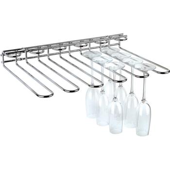 Chrome Plated Wire Glass Rack (Pack of 1) 