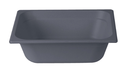 GN 1/2 100mm Gastronorm Bamboo Light Grey (Pack of 1) 
