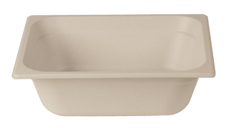 GN 1/2 100 mm Gastronorm Bamboo Natural White (Pack of 1) 