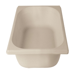 GN 1/3 Gastronorm Bamboo Natural White 100mm (Pack of 1) 