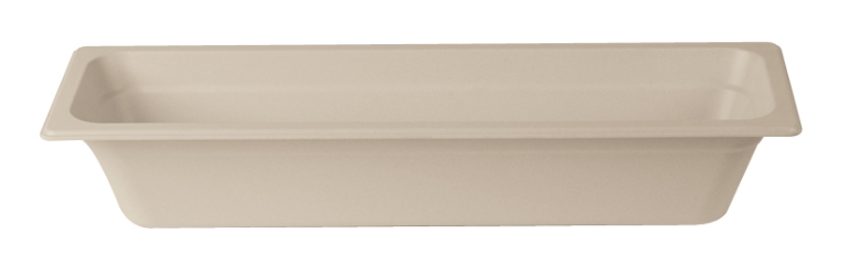 GN 2/4 Gastronorm Bamboo Natural White 100mm (Pack of 1) 