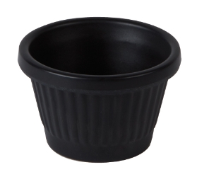 Fluted Ramekin Bamboo Black 1.5oz (Pack of 1) 