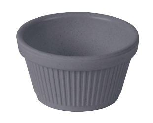 Fluted Ramekin Bamboo Light Grey 2oz (Pack of 1) 