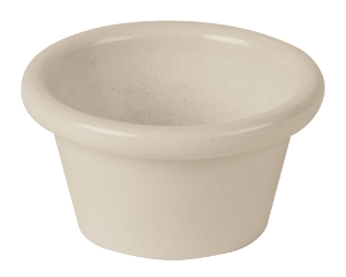 Plain Ramekin Bamboo Natural White 2oz (Pack of 1) 