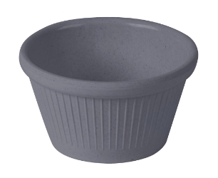 Fluted Ramekin Bamboo Light Grey 3oz (Pack of 1) 