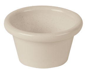 Plain Ramekin Bamboo Natural White 3oz (Pack of 1) 