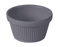 Fluted Ramekin Bamboo Light Grey 4oz (Pack of 1) 