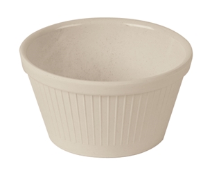 Fluted Ramekin Bamboo Natural White 4oz (Pack of 1) 