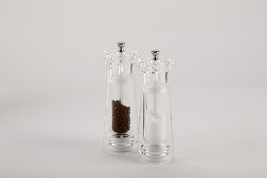 Salt/Pepper Mill Acrylic 6? Ceramic Grinder (Pack of 6) 
