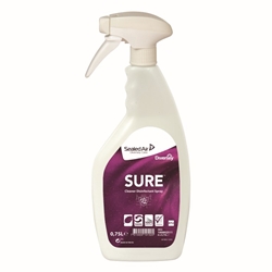 Diversey - SURE Cleaner Disinfectant Spray (6x0.75L Pack) 