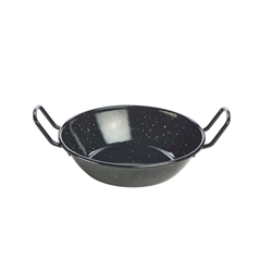 Black Enamel Dish 18cm (6 Pack) Black, Enamel, Dish, 18cm, Nevilles