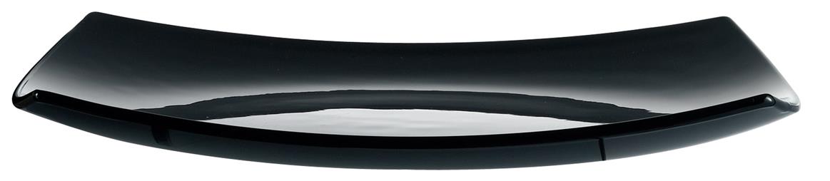Delice Noir Rectangular Plate 13.8” x 10” 34.9cm x 25.4cm (12 Pack) Delice, Noir, Rectangular, Plate, 13.8", x, 10", 34.9cm, x, 25.4cm