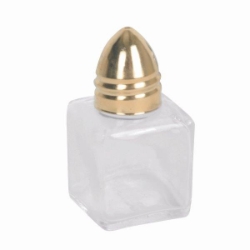 15ml / 1/2 oz Gold Cube Salt & Pepper Shaker 