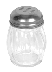 177ml / 6 oz Stainless Steel Slotted Swirl Cheese Shaker 