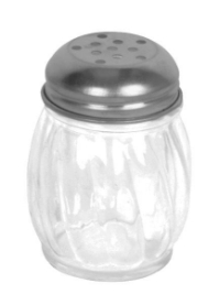 177ml / 6 oz Stainless Steel Perf Swirl Cheese Shaker 