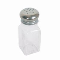 59ml / 2 oz Square Shaker / Stainless Steel Mushroom Cap 