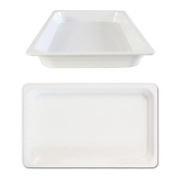 GN 1/1 40mm Deep Gastronorm Pan, Melamine, White 