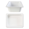 GN 1/2 100mm Deep Gastronorm Pan, Melamine, White 