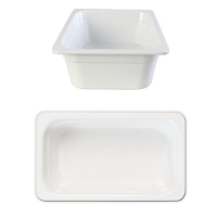 GN 1/3 100mm Deep Gastronorm Pan, Melamine, White 
