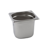 Stainless Steel Gastronorm Pan 1/6 - 150mm deep (Each) Stainless, Steel, Gastronorm, Pan, 1/6, 150mm, deep, Nevilles