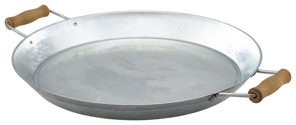 Galvanised Steel Platter 14/35.5cm (Each) Galvanised, Steel, Platter, 14/35.5cm, Nevilles