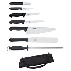 Giesser 7Pc Knife Set + Knife Case (Each) Giesser, 7Pc, Knife, Set, Knife, Case, Nevilles