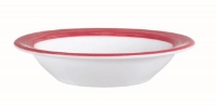 Brush Cherry Red Rimmed Bowl 4.7” 12cm (36 Pack) Brush, Cherry, Red, Rimmed, Bowl, 4.7", 12cm