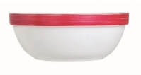 Brush Cherry Red Stackable Bowl 4.7” 12cm (36 Pack) Brush, Cherry, Red, Stackable, Bowl, 4.7", 12cm