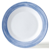 Brush Blue Jeans Soup Plate 8.9” 22.5cm (24 Pack) Brush, Blue, Jeans, Soup, Plate, 8.9", 22.5cm