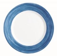 Brush Blue Jeans Dinner Plate 10” 25.4cm (24 Pack) Brush, Blue, Jeans, Dinner, Plate, 10", 25.4cm