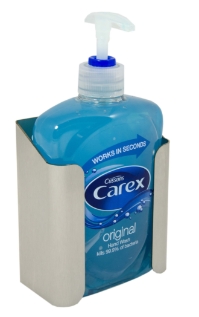 Carex 500ml Bottle Holder  -  Brushed Stainless 