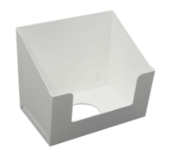 2 Ltr Capacity Geri Can Bottle Holder  -  White Metal 