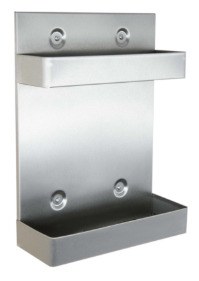 6 x 1 Ltr Trigger Spray Bottle Holder  -  Brushed Stainless 
