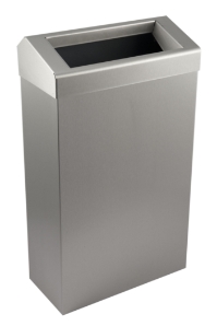 30 Ltr Slim Line Wastebin Chute Lid  -  Brushed Stainless 