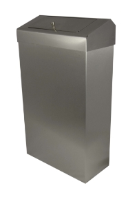 30 Ltr Slim Line Sanitarybin -  Brushed Stainless 