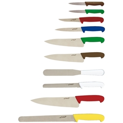 10 Piece Colour Coded Knife Set + Knife Case (Each) 10, Piece, Colour, Coded, Knife, Set, Knife, Case, Nevilles