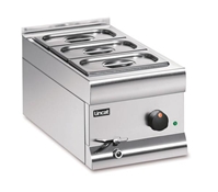 Bain Marie Wet heat - with 3 x 1/3 GN dishes and lids 