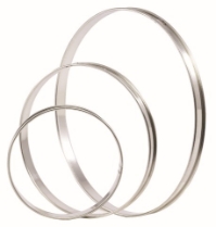Matfer Plain Flan Ring Tin 180mm 