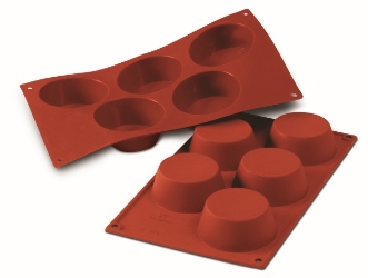 Silikomart Mould Sheet 5 Big Muffin 81mm 