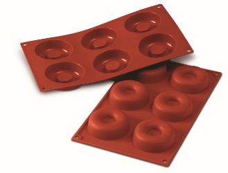 Silikomart Mould Sheet 6 Big Savarin 72mm 