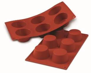 Silikomart Mould Sheet 6 Medium muffin 69mm 