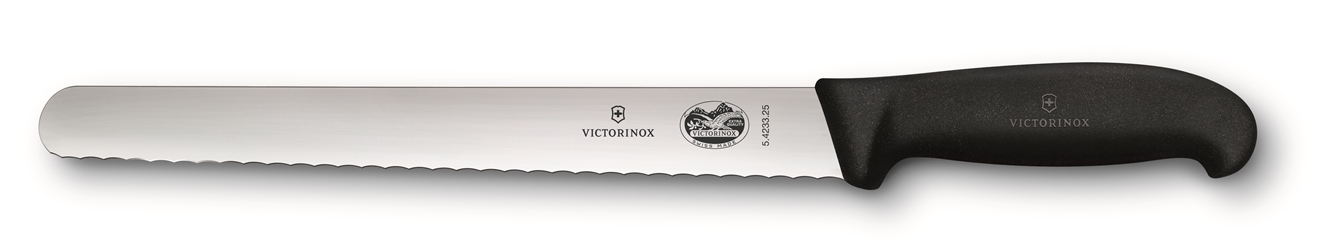 Victorinox Fibrox Slicing Knife Round Tip Serrated 