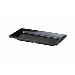 Black Melamine Platter GN 1/3 Size 32X17.5cm (Each) Black, Melamine, Platter, GN, 1/3, Size, 32X17.5cm, Nevilles