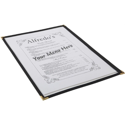 American Style Clear Menu Holder - 1 Page (Each) American, Style, Clear, Menu, Holder, 1, Page, Nevilles