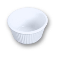 45ml / 1 1/2 oz, 65mm / 2 1/2? Fluted Ramekin, White 